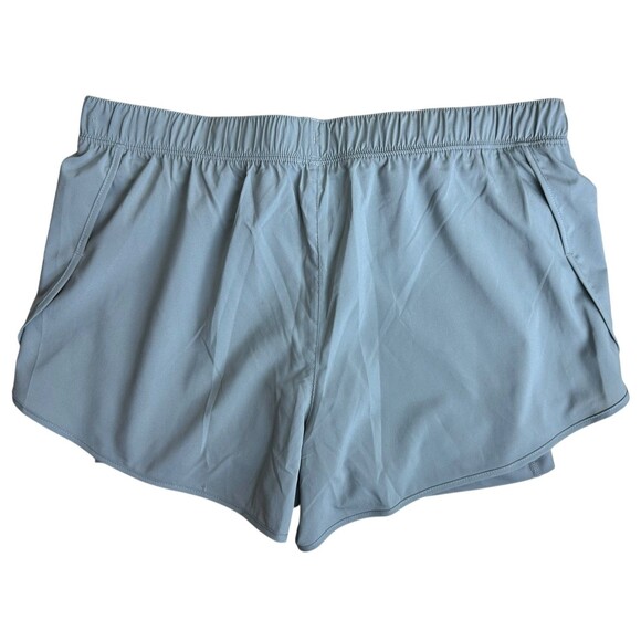 NEW BALANCE Women's 2-in1 Sport Shorts Training Running Under Short Size L Gray - Picture 2 of 6